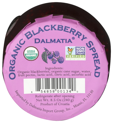 Dalmatia Spread Blckbry Organic