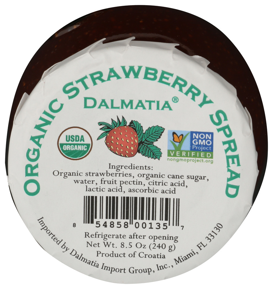 Dalmatia Spread Strawberry Organic