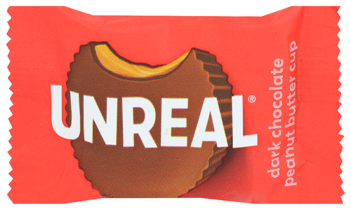 Unreal Snacks Chocolate Dark Peanut Butter Cups, 0.529 oz