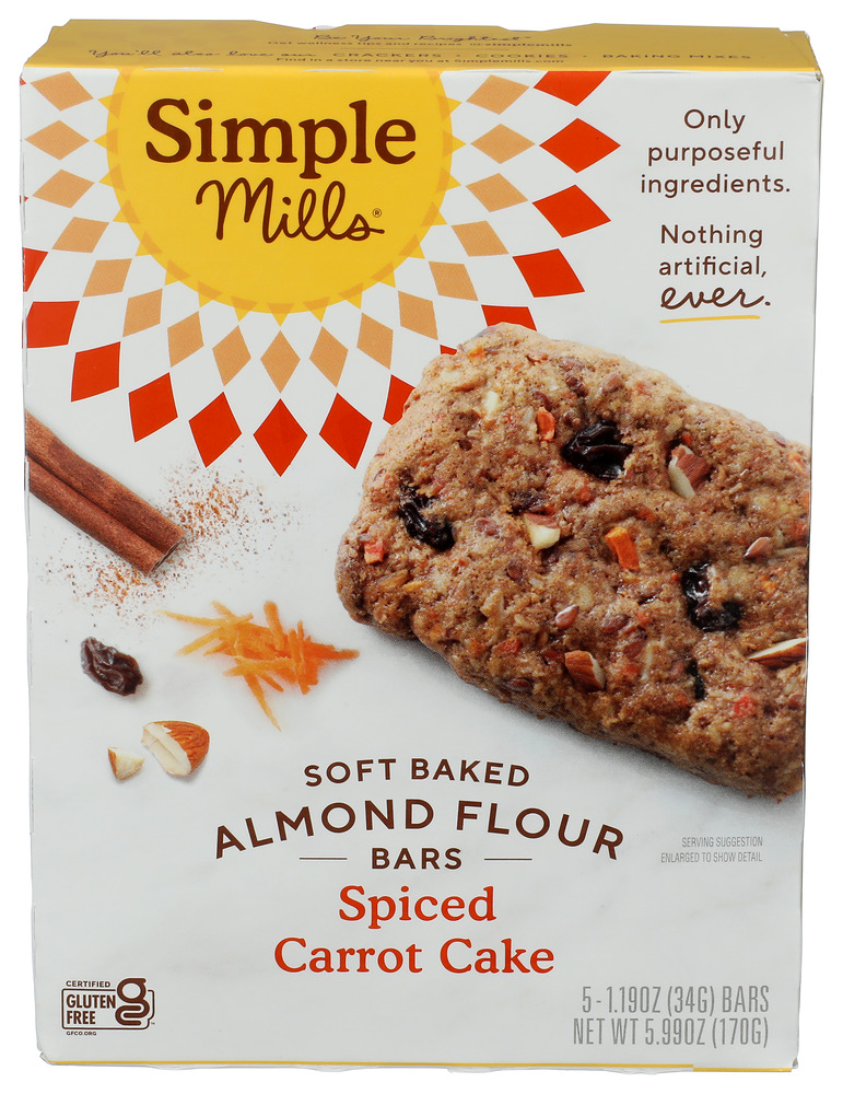 Simple Mills Bar Sft Bk Spc Crrt Ck Al