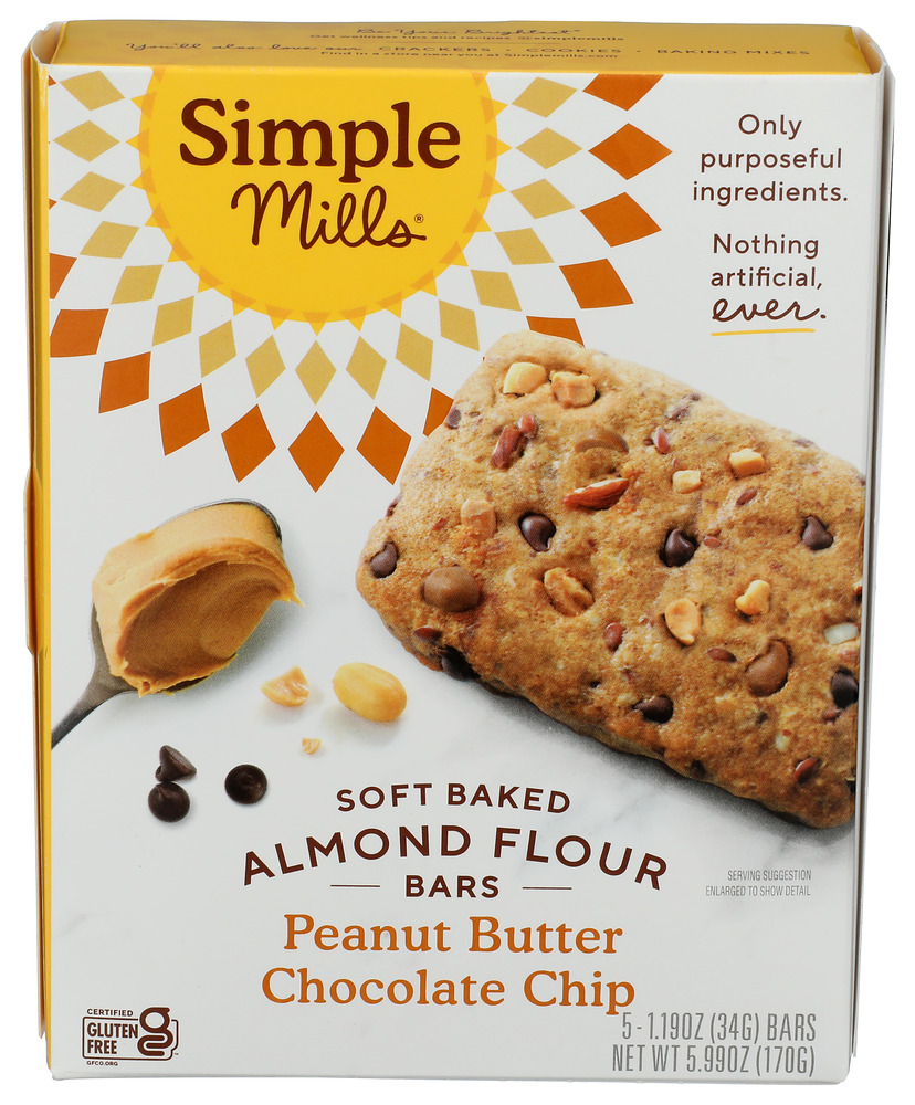 Simple Mills Bar Sft Bk Peanut Butter Chocolate Almond