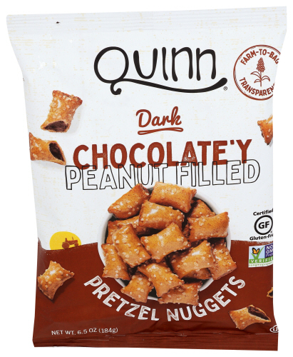 Quinn Snacks Pretzel Nug Peanut Butter Chocolate Fld, 6.5 oz