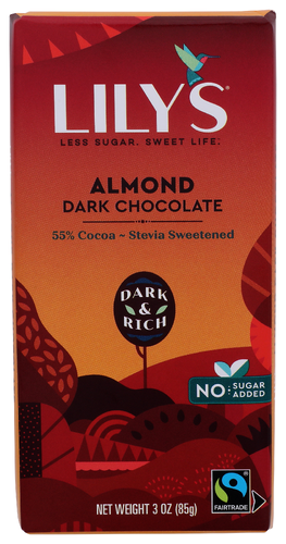 Lily's Sweets Chocolate Bar Drl Almond