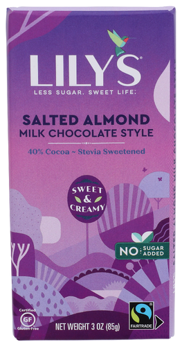 Lily's Sweets Chocolate Bar Milk & Salted Almond