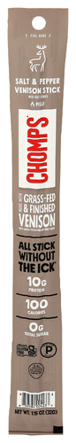 Chomps Venison Stick Pepper Salt