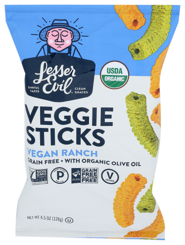 LesserEvil Sticks Vegetable Vegan Ranch