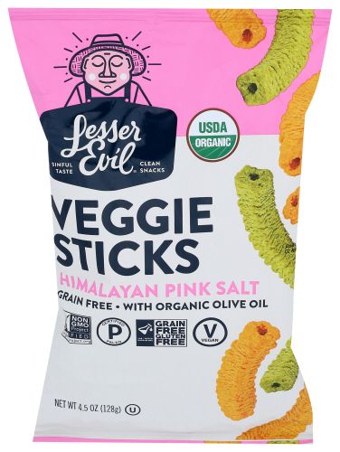 LesserEvil Stick Vegetable Himalayan Pnk Salt