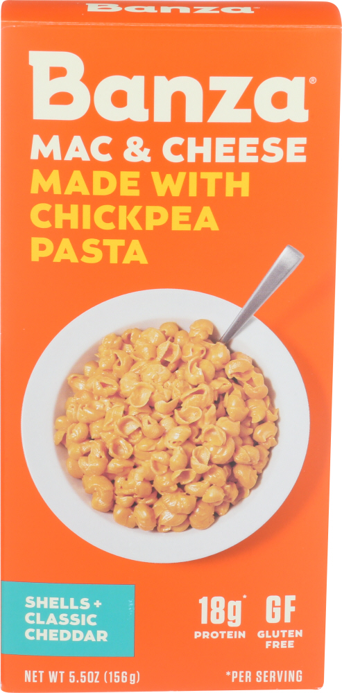 Banza Mac&chs Chickpea Shell Cheddar