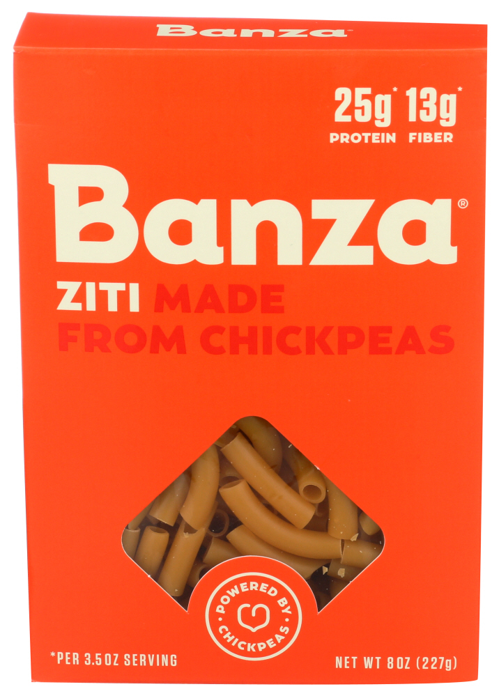 Banza Pasta Ziti Chickpea