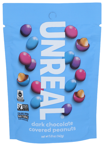 Unreal Snacks Chocolate Dark Candy Ctd Pnuts
