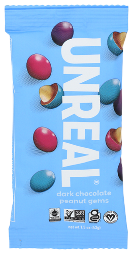 Unreal Snacks Chocolate Dark Peanut Gems
