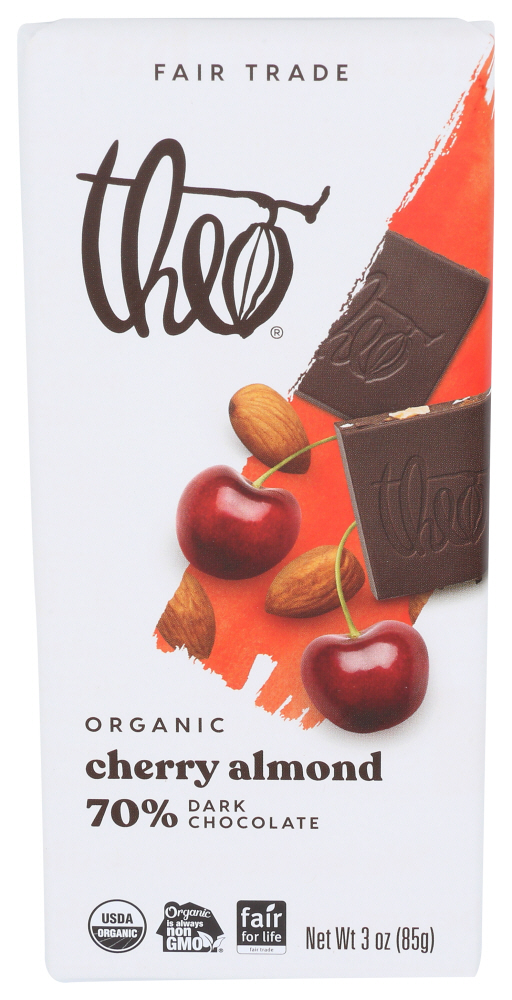 Theo Chocolate Chocolate Bar Dark Chrry&almnd Organic