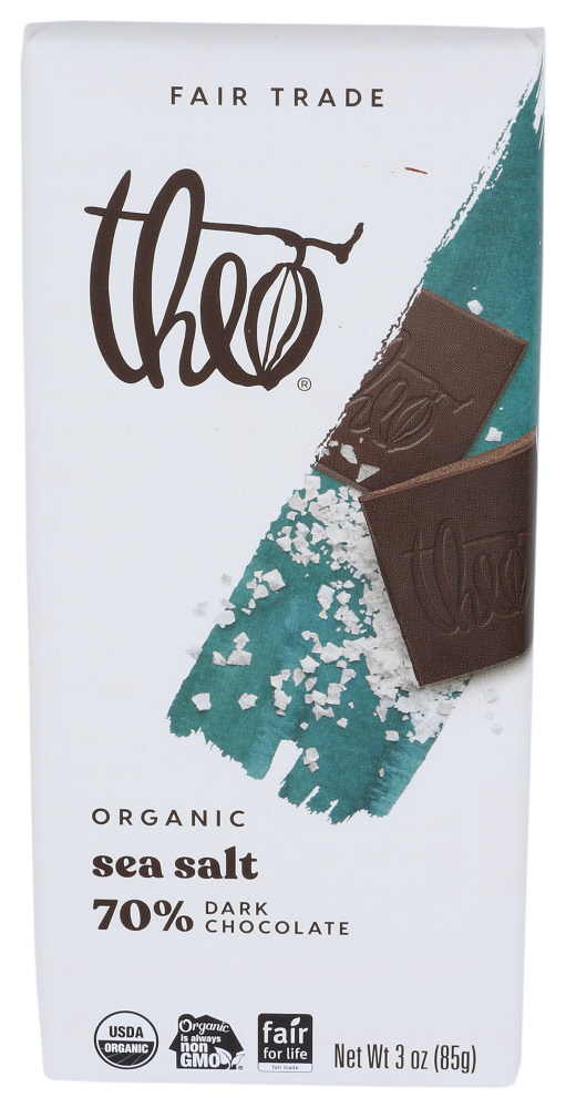 Theo Chocolate Chocolate Bar Dark Seasalt Organic