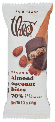 Theo Chocolate Chocolate Coconut Bite Almond, 1.3 oz