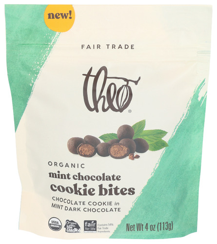 Theo Chocolate Bites Cookie Mint Chocolate