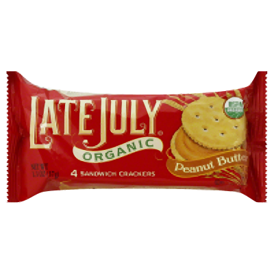 Late July Cracker Sndwch Rich & Peanut Butter