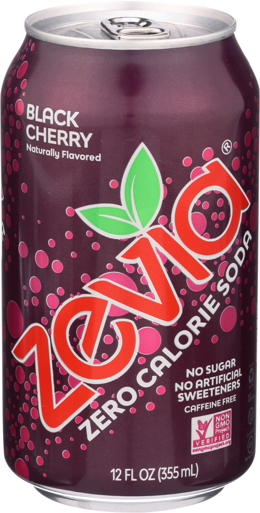 Zevia Soda Black Chry Zero Natural 6 pk