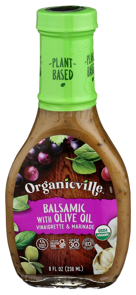 Organic Ville Dressing Vinaigrette Ooil Balsmc