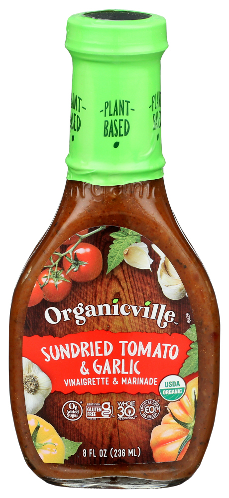 Organic Ville Dressing Vinaigrette Sundrd Tamari Garlic O