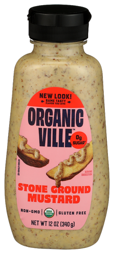 Organic Ville Mustard Stone Ground Organic, 12 oz