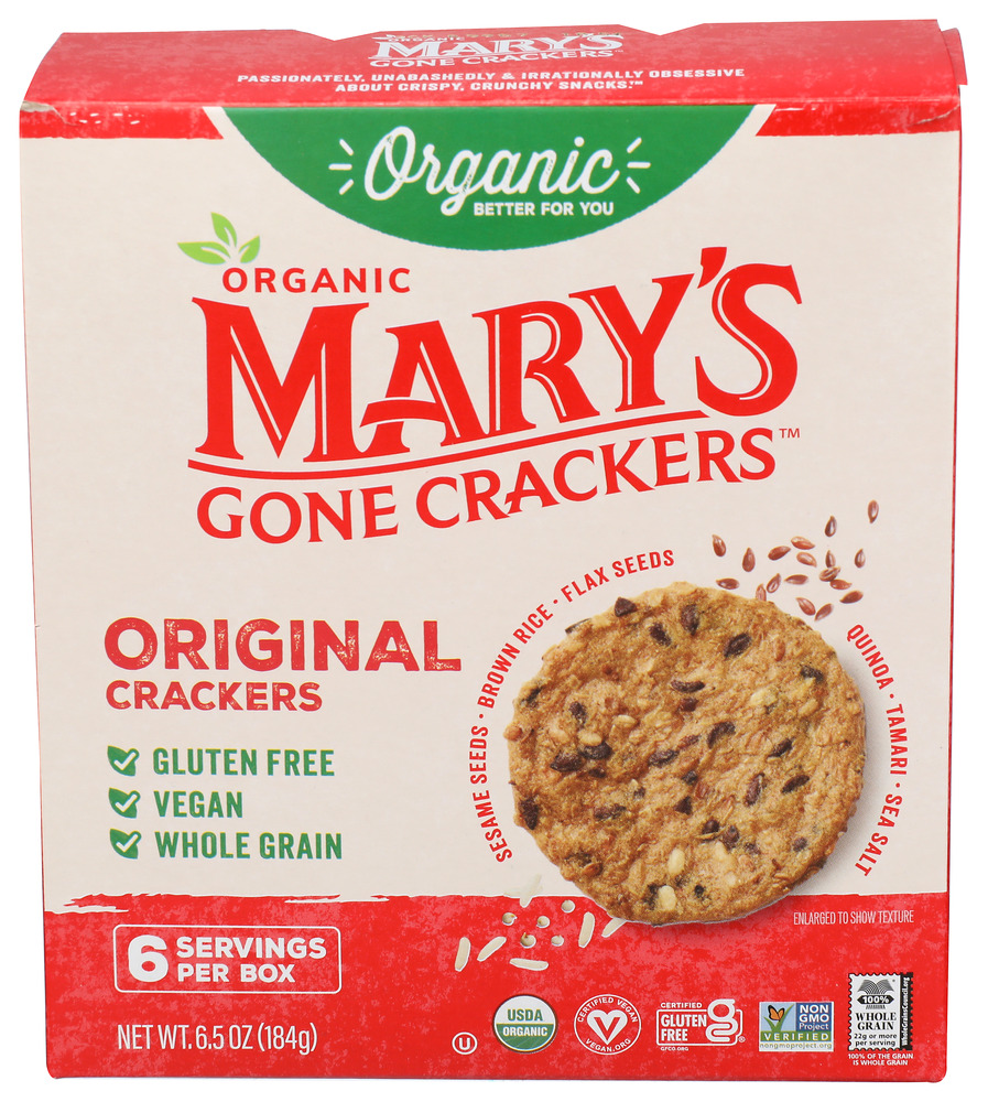 Mary's Gone Crackers Cracker Gluten Free Original Organic
