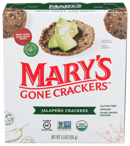 Mary's Gone Crackers Cracker Jalapeno Gluten Free Organic