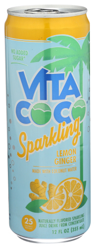 Vita Coco Water Coconut Sparkling Lemon Ginger