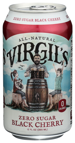 Virgil's Soda Black Cherry Zero 6 pk