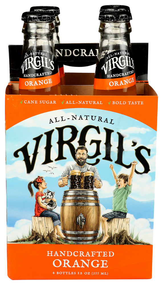 Virgil's Soda Cream Orange 4 pk