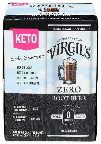 Virgil's Rootbeer Zero Sugar 4 Pack