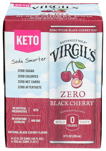 Virgil's Black Cherry Zero Sugar 4 pk