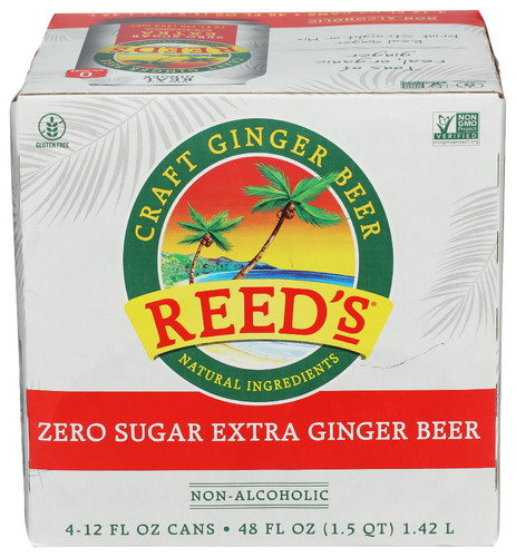 Reed's Soda 4 pk Ginger Xtra Zero